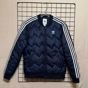 Adidas Quilted Bomber Jacket